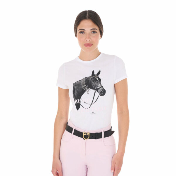WOMEN'S READY TO THE PARTY COTTON T-SHIRT