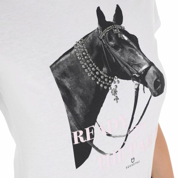 WOMEN'S READY TO THE PARTY COTTON T-SHIRT