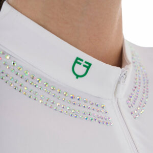 WOMEN'S STRASS TRAINING/COMPETITION POLO SHIRT W/SLEEVES