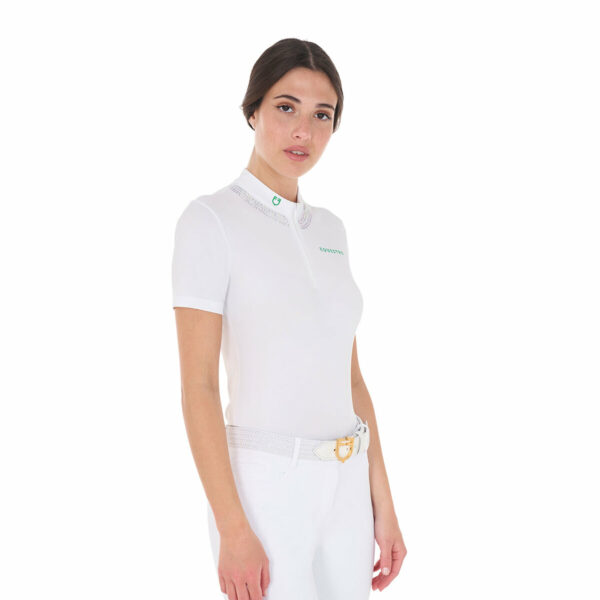 WOMEN'S STRASS TRAINING/COMPETITION POLO SHIRT W/SLEEVES