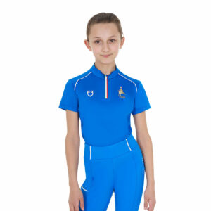 KID'S TECHNICAL TRAINING POLO SS ZIP EQUESTROxFISE