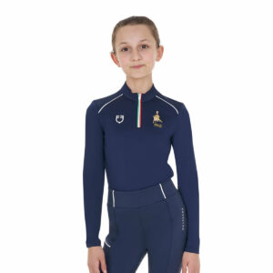 KID'S TECHNICAL TRAINING POLO LS ZIP EQUESTROxFISE